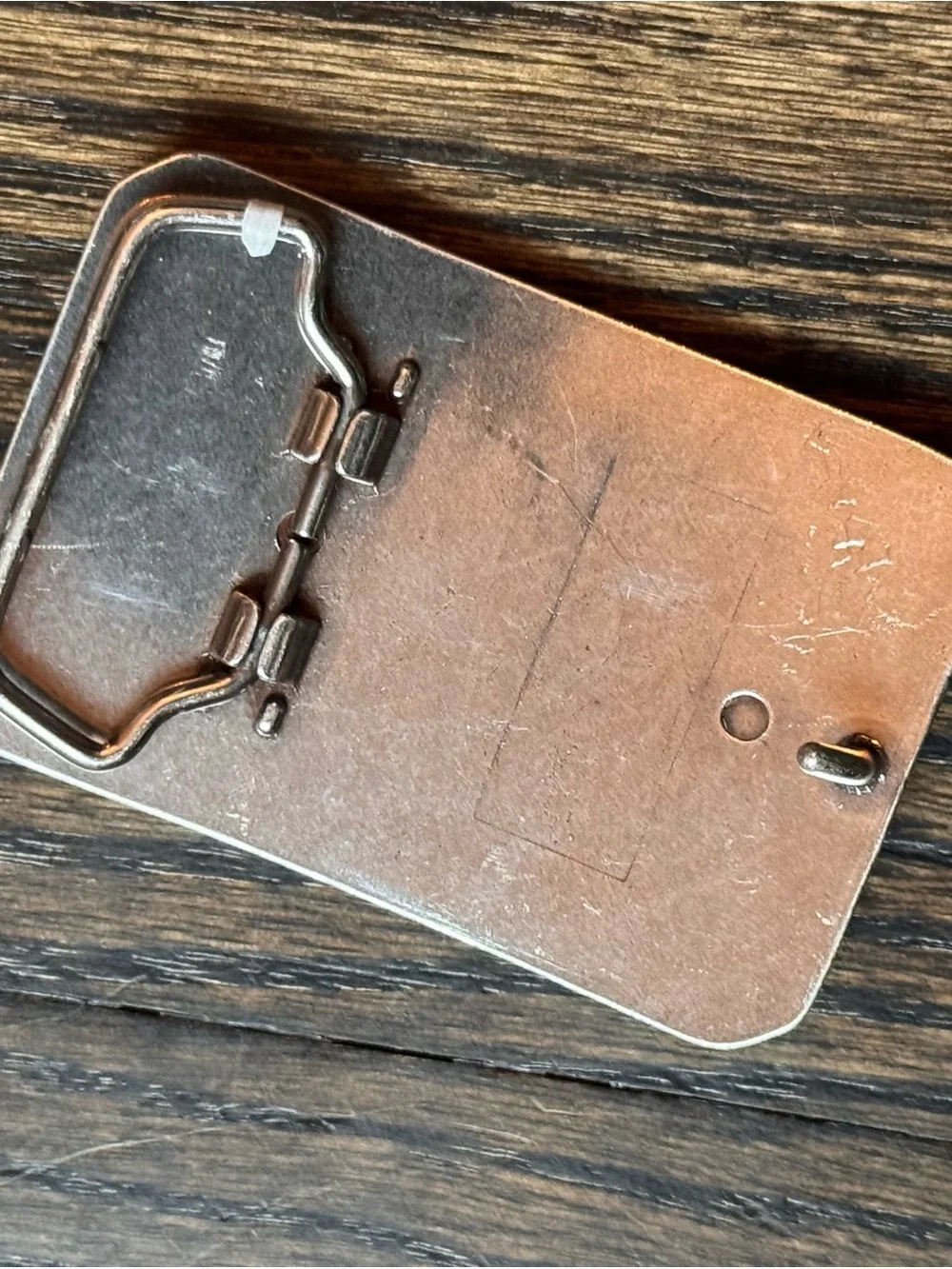 Western Rodeo Engraved Belt Buckle - Silver Tone